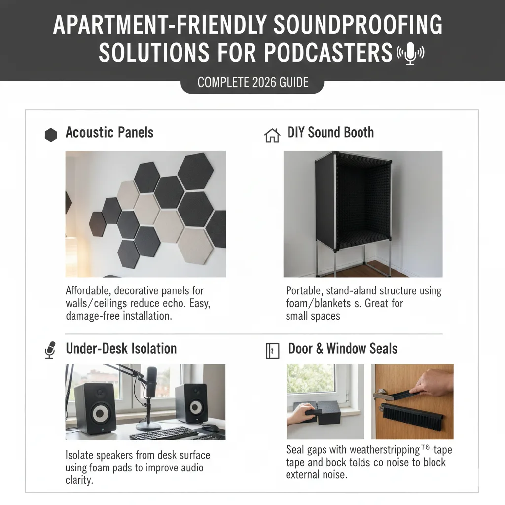 Apartment-Friendly Soundproofing Solutions for Podcasters