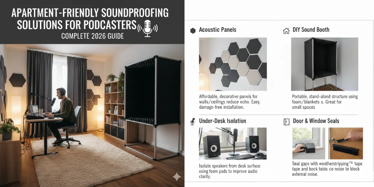 Apartment-Friendly Soundproofing Solutions for Podcasters