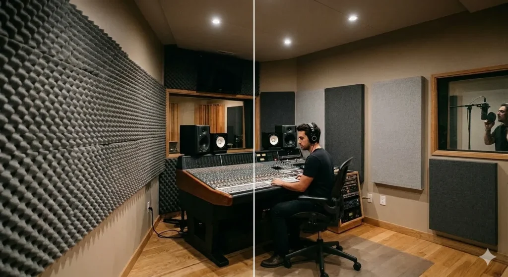 Acoustic Foam vs Panels for Studios