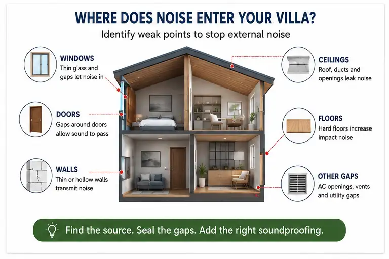 How to soundproof a villa